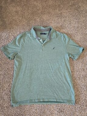 Nautica Men’s Heather Sage Polo Shirt